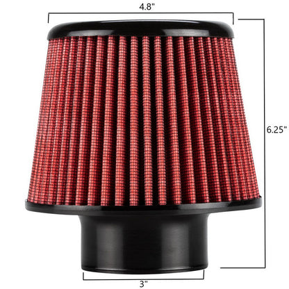 DC Sports 3" Replacement Air Filter Open Top